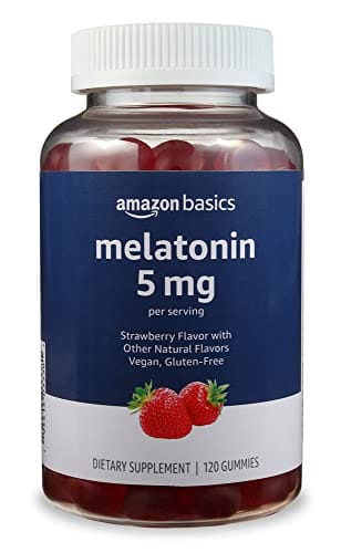 Suplemento de Melatonina 5mg (para ayudar con el sueño) Marca Amazon (120 unidades)