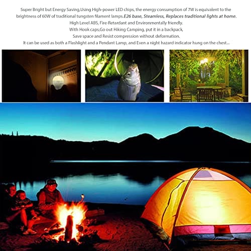 Bombilla Recargable con control remoto (para cuando se vaya la luz). Color de la luz: Blanca LED (Pqte. 4 unidades) - Imagen 5