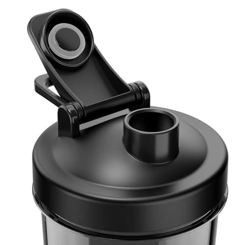 Botella Recargable (Shaker) para batida de proteína 24 onzas Color Negro - Imagen 4