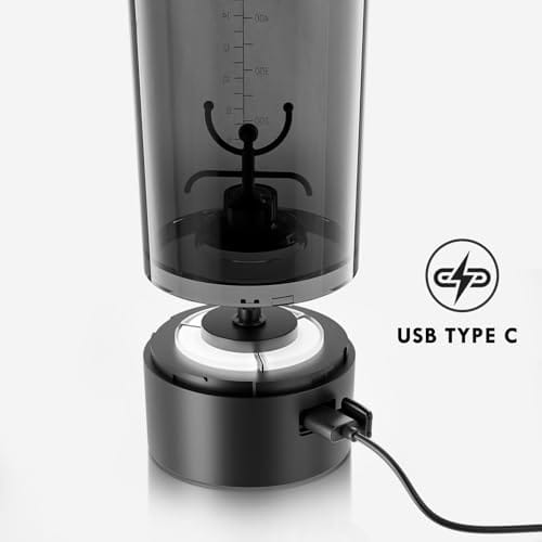 Botella Recargable (Shaker) para batida de proteína 24 onzas Color Negro - Imagen 6