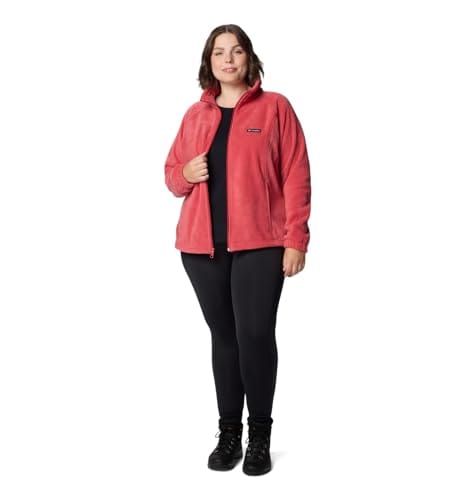 Jacket (para mujer) con zipper cierre completo. Tamaño small. Color salmón. Marca Columbia - Imagen 5