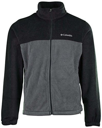 Jacket (para hombre) con zipper cierre completo. Tamaño medium. Color gris y negro (2 tonos). Marca Columbia