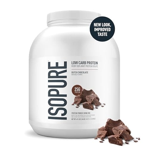 Proteína en polvo Sabor a Chocolate (sin azúcar y sin lactosa) 4.51 lb Marca Isopure