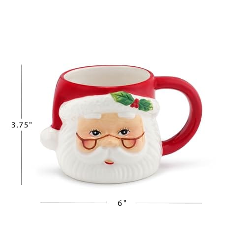 Taza para café de Papá Noel (Santa Claus) de 12 onzas. Apta para microonda - Imagen 4