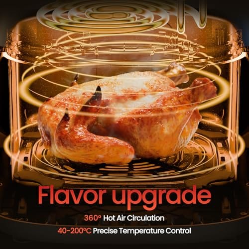 Air Fryer pequeña de 5.5 cuartos de galón con ventanilla Color negra - Imagen 4