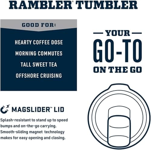 YETI para Agua/Café con tapa fuerte (30 onzas) acero inoxidable, aislado al vacío, color rosa arenisca - Imagen 5