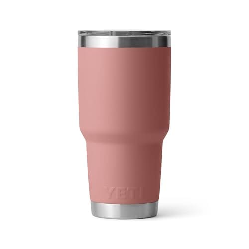 YETI para Agua/Café con tapa fuerte (30 onzas) acero inoxidable, aislado al vacío, color rosa arenisca - Imagen 6